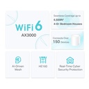 TP-Link Mesh Wifi DecoX50 (3-Pack)