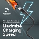Promate Super Flexible Data and Charge USB-C Cable (XCord-AC-BLACK)