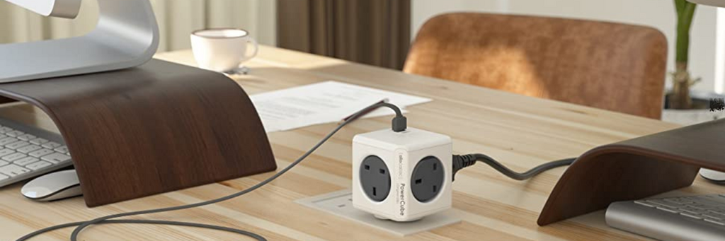 Allocacoc PowerCube Original USB SURGE UK; GREY (7220GY/UKOUPC)