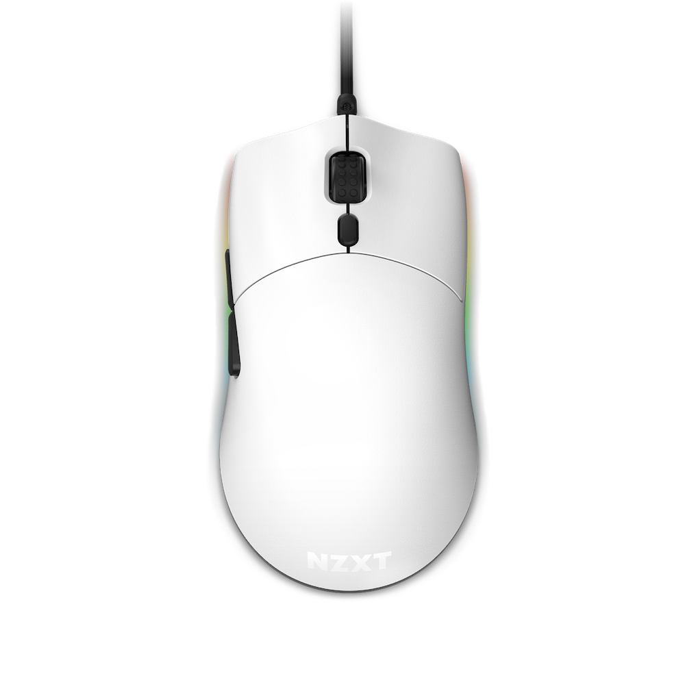 Mouse NZXT Lift Ambidextrous Optical White Gaming Mouse