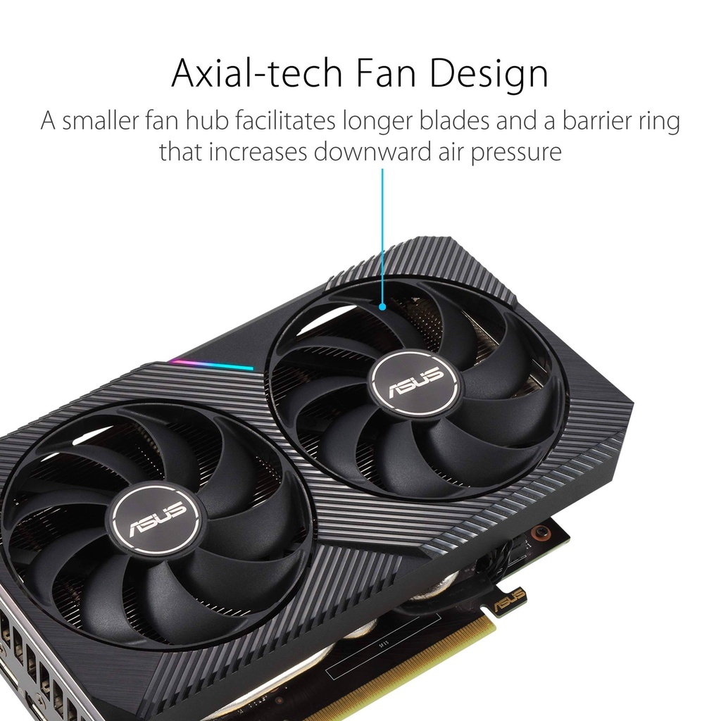 GRAPHICS ASUS DUAL RTX 3050 O8GB (90YV0HH0-M0NA00)