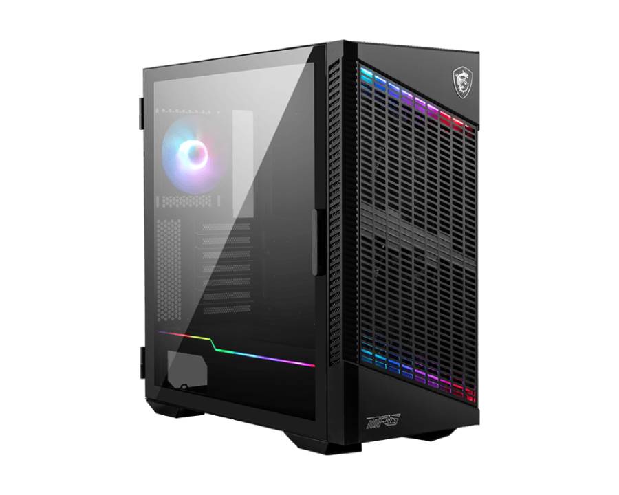 Casing MSI MPG Velox 100P Air Flow Mid Tower Black Gaming Case