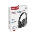 Promate Concord.BLACK ANC High-Fidelity Stereo Wireless Headphones