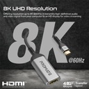 Promate MediaLink-8K 8K@60Hz CrystalClarity™ USB-C to HDMI Adapter