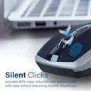 Promate Breeze.Silver Silent Switch Streamlined Wireless Mouse
