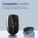 Promate Breeze.Silver Silent Switch Streamlined Wireless Mouse