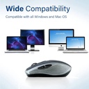 Promate Breeze.Silver Silent Switch Streamlined Wireless Mouse