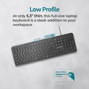 PROMATE EASYKEY-4 Ultra-Slim Quiet Key Wired Keyboard