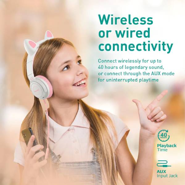 Promate Panda.BGM KidSafe Kawaii Style Wireless Kids Headset