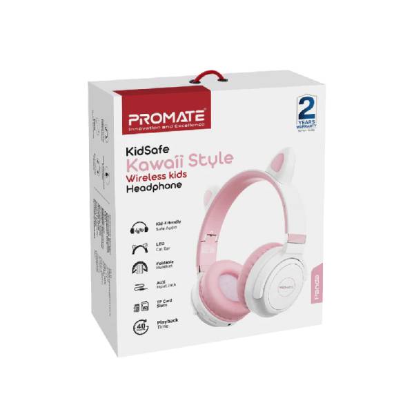 Promate Panda.BGM KidSafe Kawaii Style Wireless Kids Headset