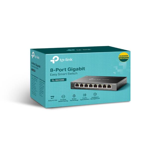 TP-Link 8-Port TL-SG108E(UE) 8-Port Gigabit Easy Smart Switch