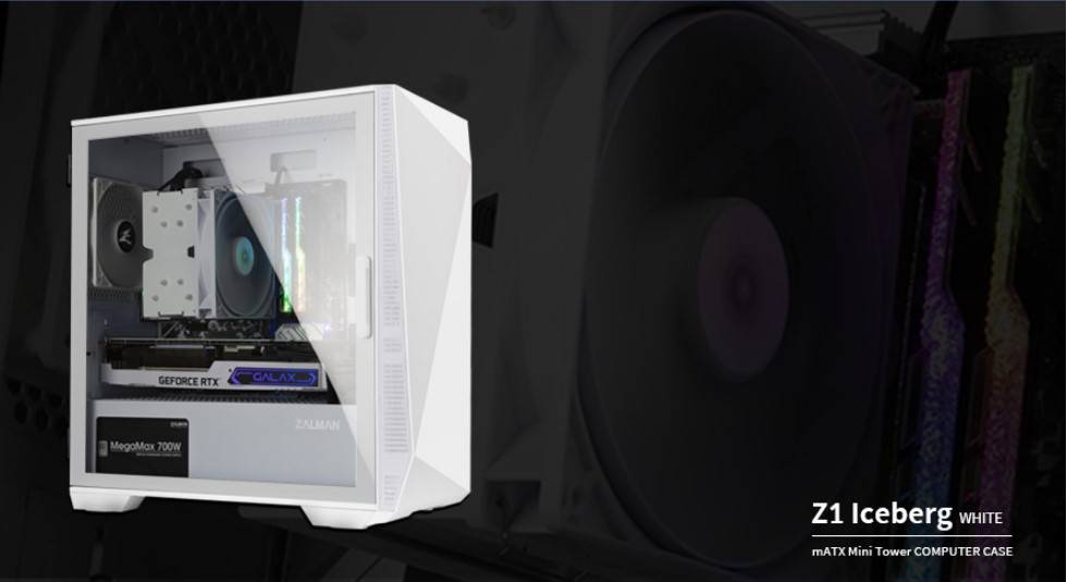 Casing Zalman Z1 Icebearg ATX White