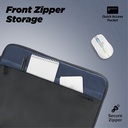 Promate LIMBER-SB.Blue Lightweight 13" Tablet Sleeve with Front Storage Zipper
