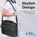 Promate SleekComfort™ 15.6" Laptop Messenger Bag  (SATCHEL-MB.BLACK)
