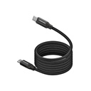 Promate 60W Power Delivery Self-Organizing Magnetic USB-C Cable SPRINGY.BLACK