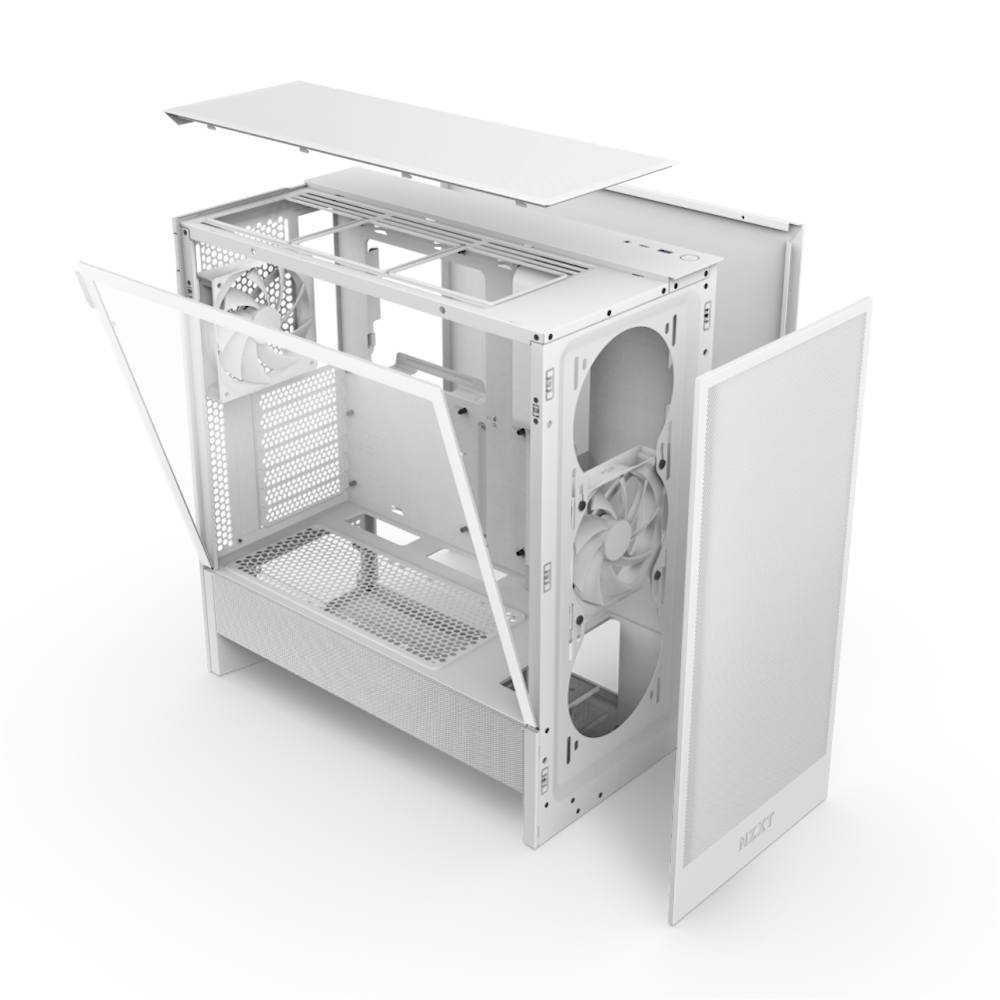 Casing H5 Flow Edition All White Mid Tower Gaming