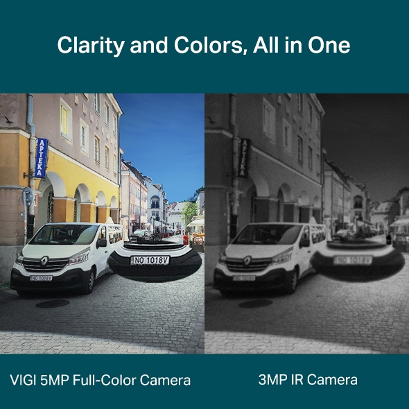 TP-Link 5MP Outdoor Full-Color Bullet Network Camera VIGI C250 4mm (UN)