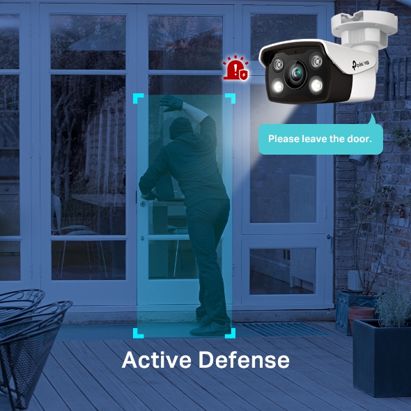 TP-Link 5MP Outdoor Full-Color Bullet Network Camera VIGI C350 4mm (UN)