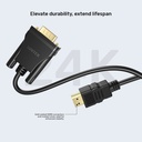 HDMI to VGA Cable 2M Unitek (V1185A)