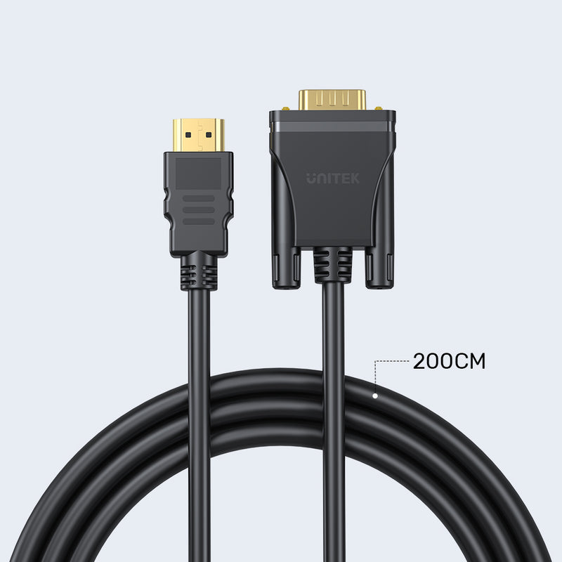 HDMI to VGA Cable 2M Unitek (V1185A)