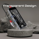 Promate 8-in 1 Transparent Ultra-Fast Multiport USB-C Hub with 100W Power Delivery TRANSHUB-MINI