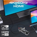 Promate 9-in 1 Transparent Ultra-Fast Multiport USB-C Hub with 100W Power Delivery TRANSHUB-GO