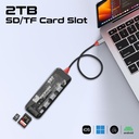 Promate 9-in 1 Transparent Ultra-Fast Multiport USB-C Hub with 100W Power Delivery TRANSHUB-GO