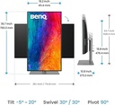 BenQ LED Monitor PD3225U 
