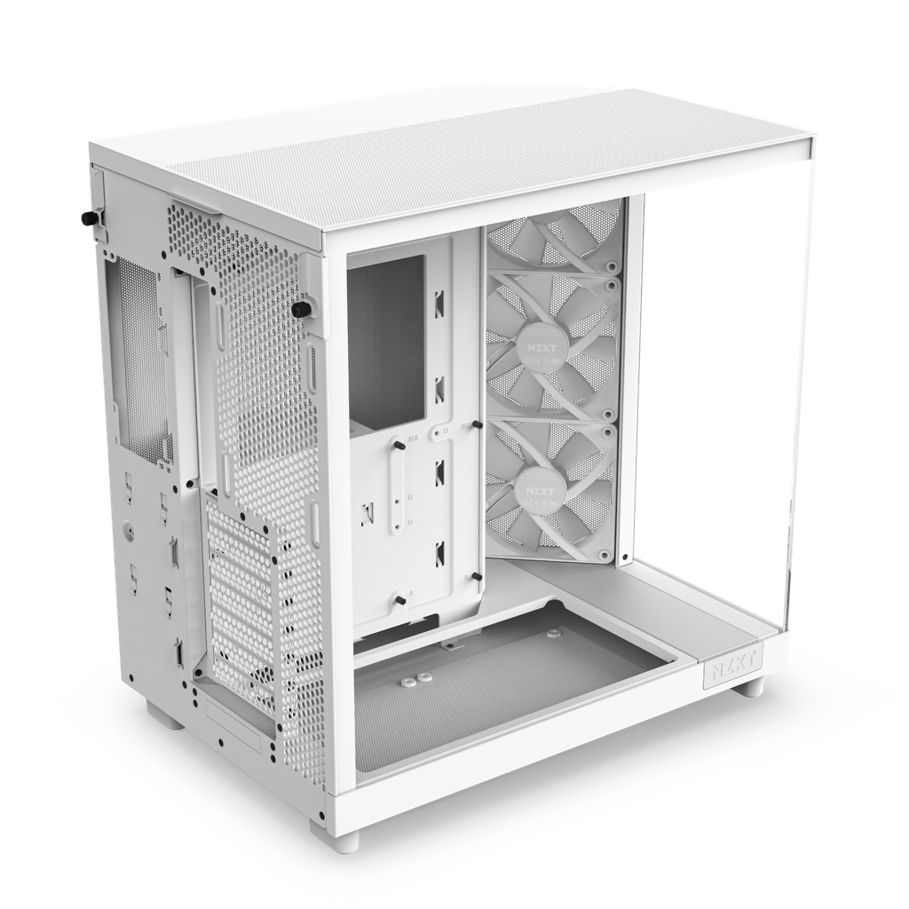 Casing NZXT H6 Flow (2023) Compact Dual-chamber White Case