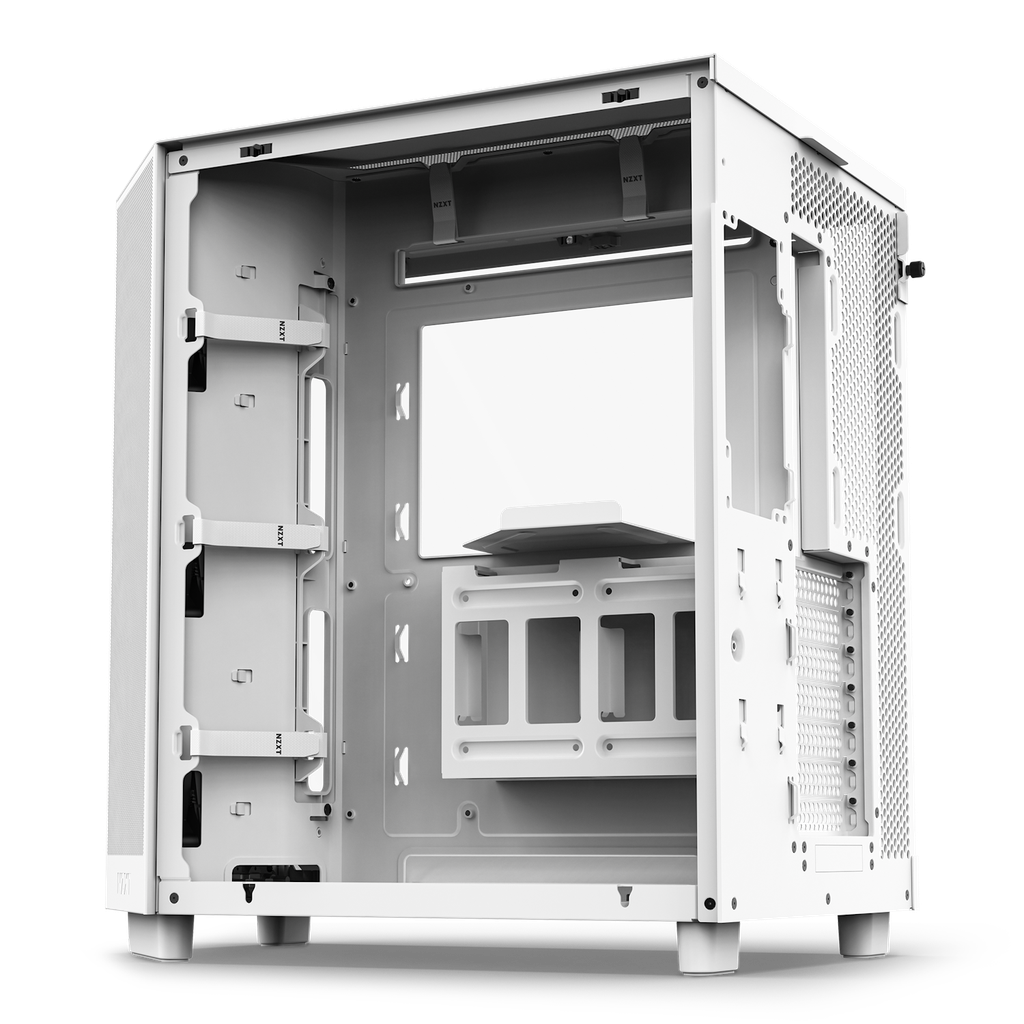 Casing NZXT H6 Flow (2023) Compact Dual-chamber White Case