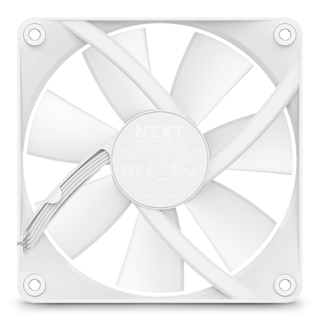 Fan NZXT F120 CORE RGB Series Single White