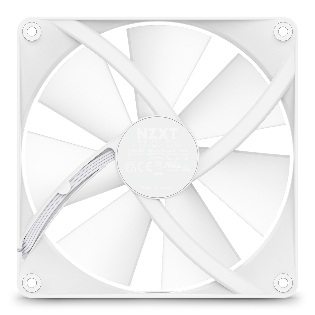Fan NZXT F140 CORE RGB Series Single White