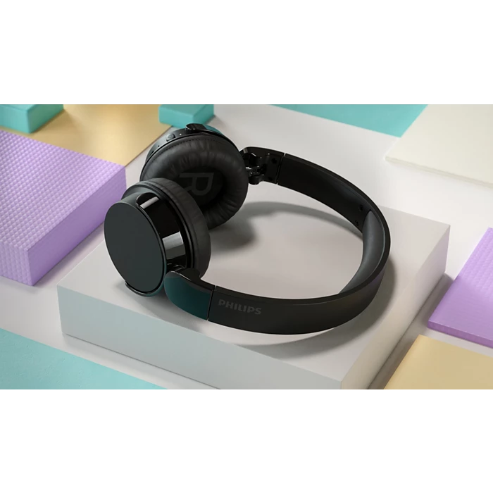 Philips On-Ear Wireless Headphones (TAH4209BK/00) Black