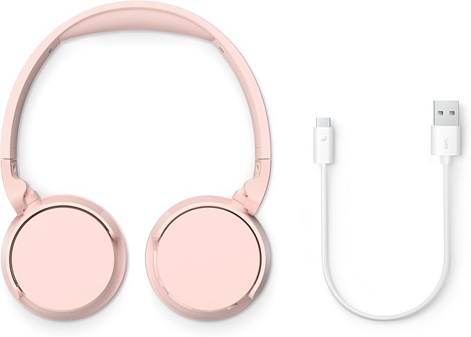 Philips On-Ear Wireless Headphones (TAH4209PK/00) Pink