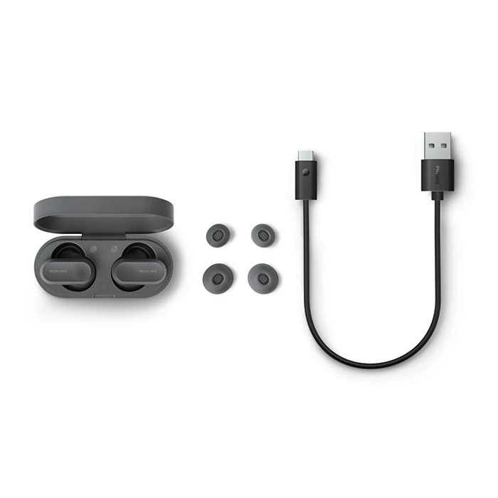 Philips True Wireless Earphones (TAT3509GY/97) Grey