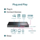 Switch TP-Link 16Port 10/100 + 2-Port Gigabit Unmanaged PoE Switch (TL-SL1218MP)