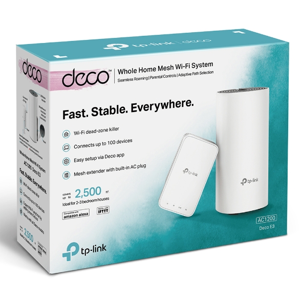 Mesh WIFI TP-Link 1200Mbps (Deco E3 - 2 Pack)