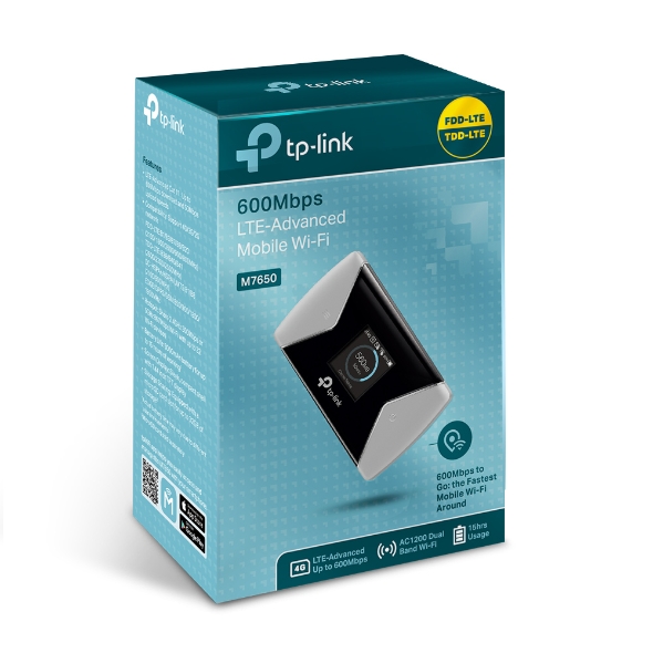 4G LTE Advance Mobile Wi-Fi 600Mbps TP-Link (M7650)
