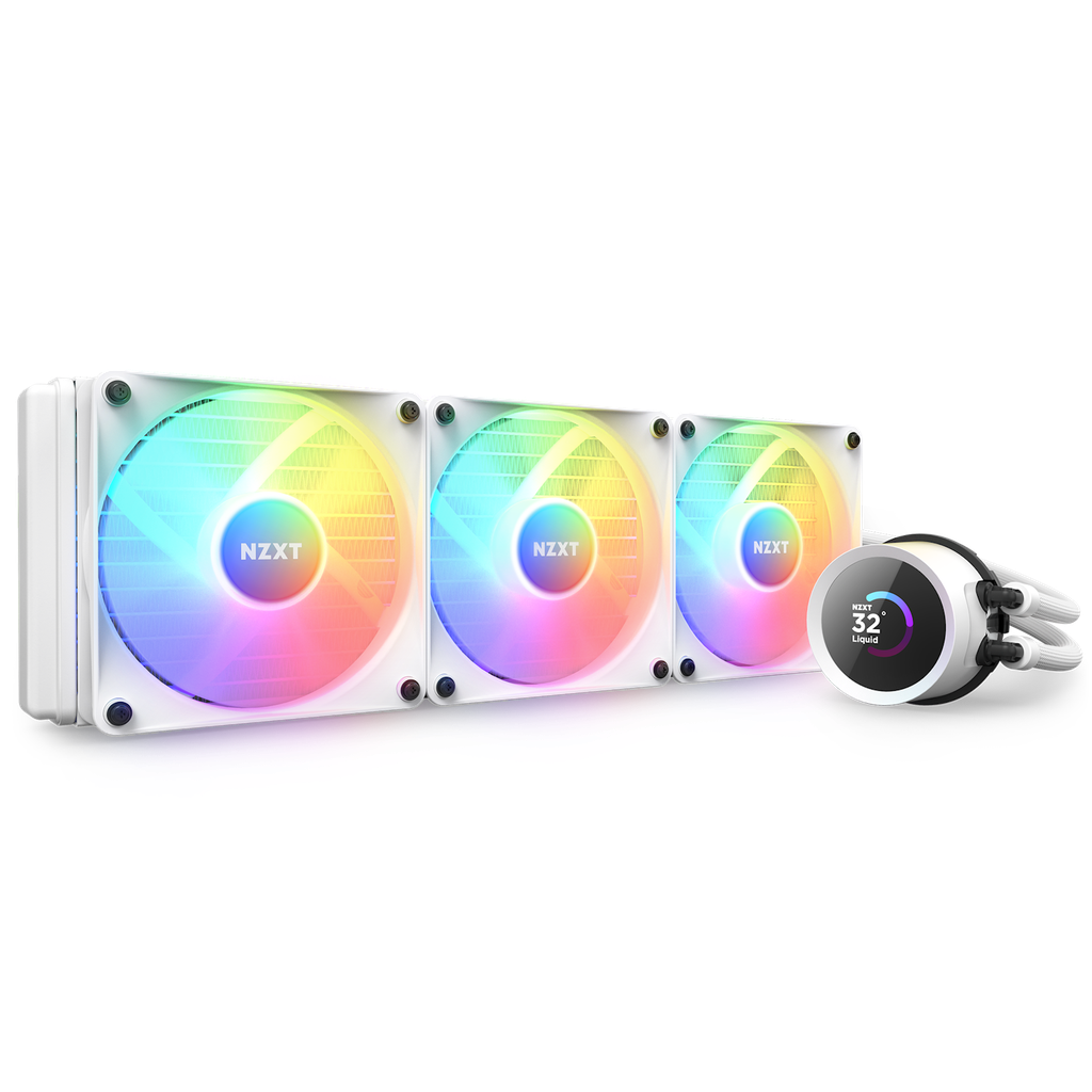 Cooling System NZXT Kraken 360mm White RGB With Controller