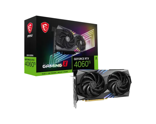 Graphics MSI GeForce RTX 4060 Ti GAMING X 8G