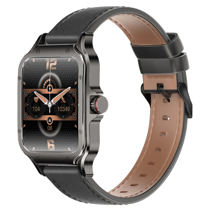 Promate ActivLife™ Curved AMOLED Screen Smartwatch with BT Calling XWATCH-RM.BLACK