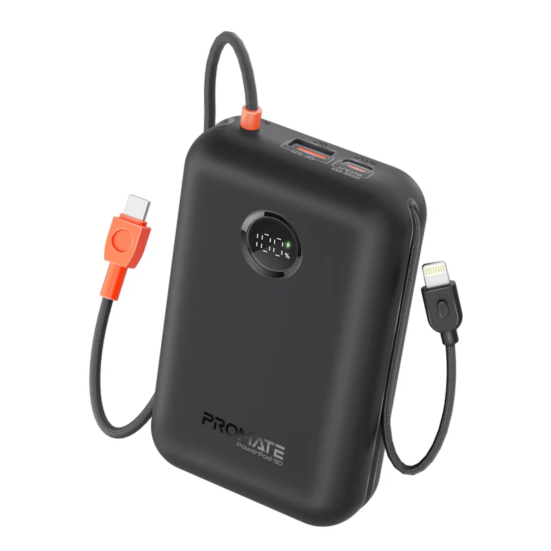Promate Mobile Charger POWERPOD-30 BLACK