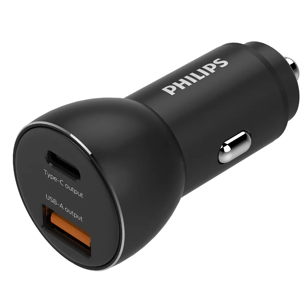 Philips Car charger, 1 USB-A + USB C DLP2521/00