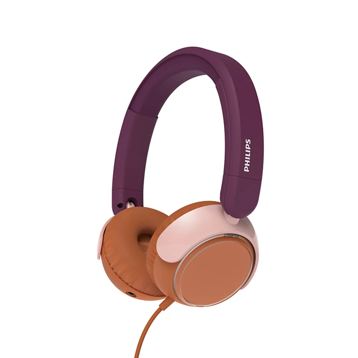 Philips Kids' on-ear headphones(TAK2000MP/00) Magenta Purple