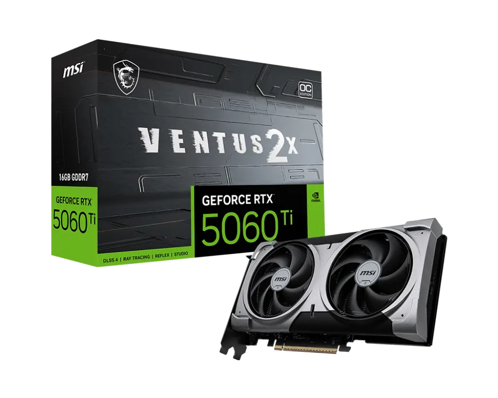 Graphics Nvidia MSI GeForce RTX 5060 Ti 16G VENTUS 2X OC PLUS
