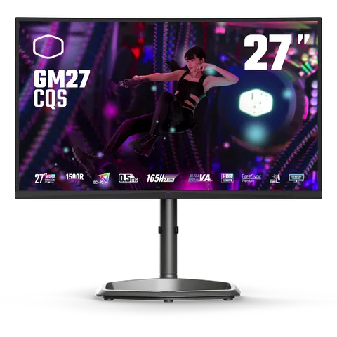 Cooler Master Monitor 27''WQHD 170Hz 1500R VA  EU+UK (CMI-GM27-CQS-EK) 