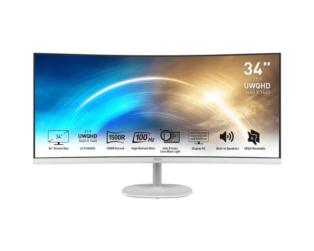 Monitor Gaming MSI Pro MP341CQW UWQHD VA 100Hz 1ms 