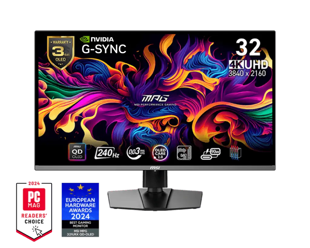 Monitor MPG 321URX QD-OLED 31.5” 4K UHD 240Hz 