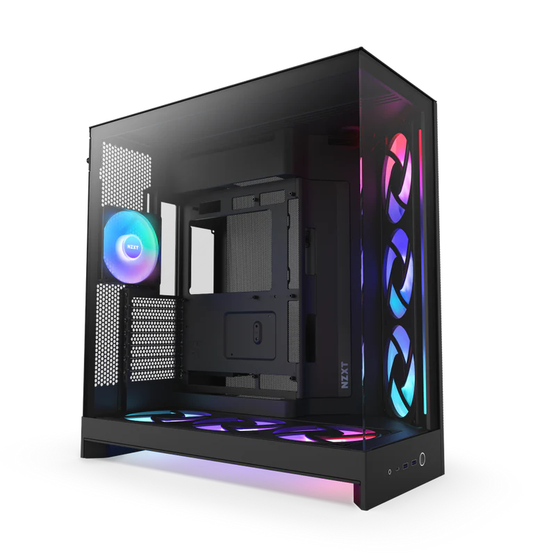Casing NZXT H9 Flow RGB+ (2025) Black RGB Fans & Control Hub Case