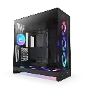 Casing NZXT H9 Flow RGB+ (2025) Black RGB Fans & Control Hub Case